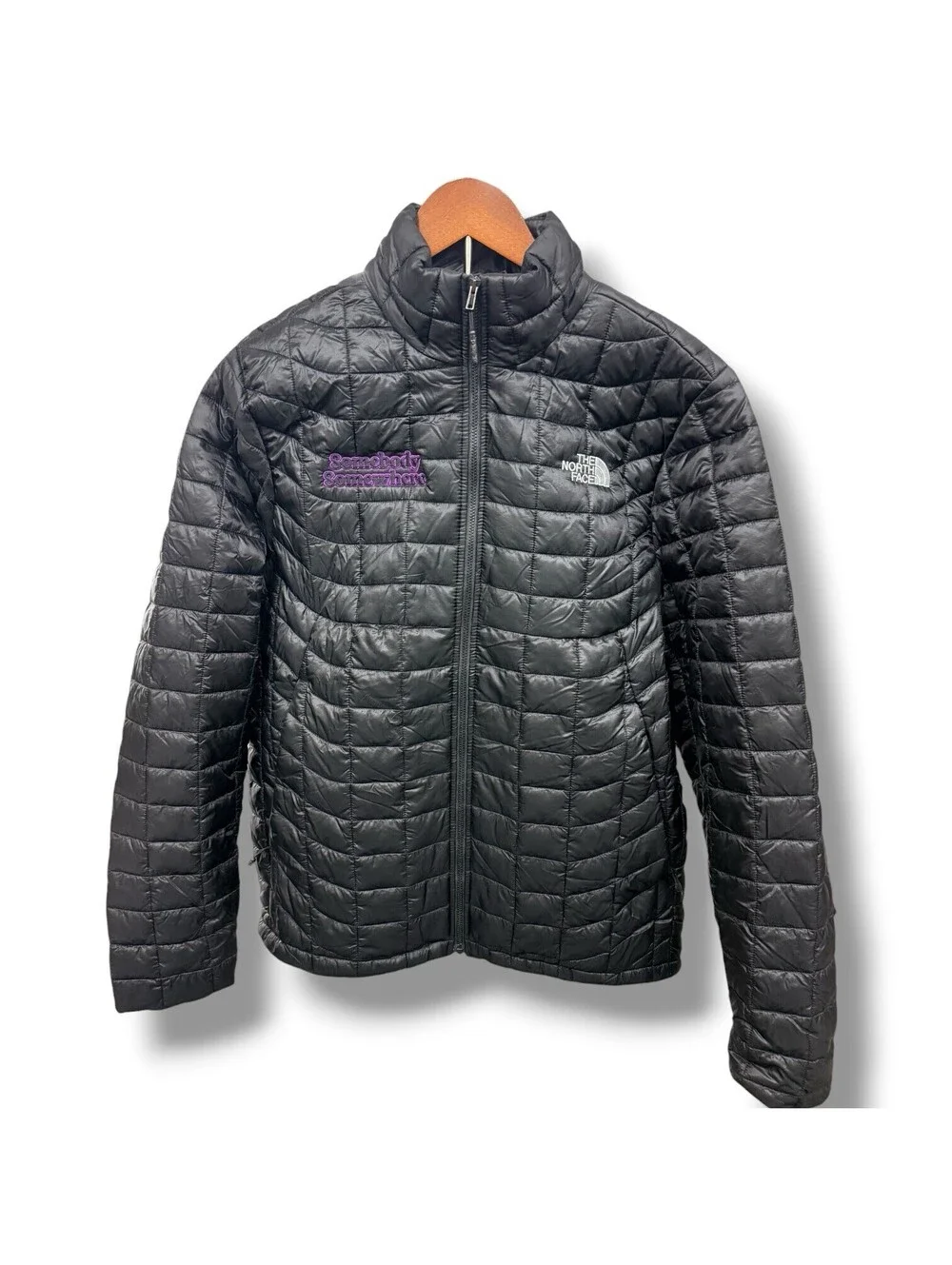 The North Face ThermoBall Eco Jacket Black Full Zip Insulated Mens M